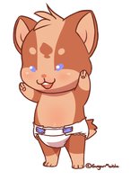 freya  by zeroSilver - babyfur, diaper, cub, female, corgi