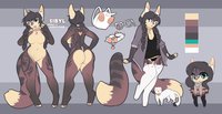 Reference sheet (General) by Sibyl - feline, female, chubby, sibyl, genderfluid, sibby, sibs