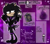 Charon Reference updated by Starbased - male, space, reference, porcupine, galaxy, sonic fan character, sonic oc, magical boy