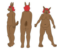 Mandi the Rabbit by LadyALTernate - female, rabbit, bbw, fat furs