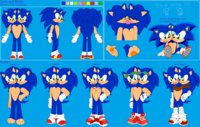 AU Sonic Ref Sheet by HeartinaRosebud - boy, male, hedgehog, sonic, siamese twins, sonic the hedgehog, two heads, two-headed, twin brothers, conjoined twins