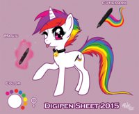 Digipen Sheet 2015 by RukiFox - female, pony, sheet, mlp, ponysona