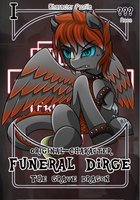 Funeral Dirge Card by FuneralDirge - male, mlp:fim, dracosteed, character card, funeral dirge