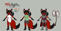 Milla Nightfire - Reference  by Nightfire - fox, female, red fox, vixen, vulpine, reference, milla, milla nightfire