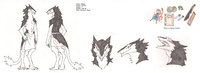 Hakuya Character Sheet by Ayer - female, character sheet, clean, plushy, sergal, nevrean