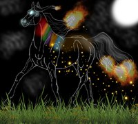 RWS Blackstar heads to Asgard by KiyiyaHowlingWolf - horse, mare