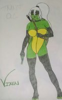 Vixen (female) TMNT  by TrinityHedgehog - female, human, turtle, mutation, was, teenage mutant ninja turtles, once