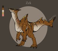 Zek the sharkdino by ManicMoon - male, pet, shark, dinosaur, zek, sharkdino