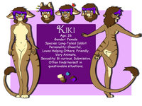 Kiki Reference Sheet by KimiOneechan - cabbit, female, reference sheet, character sheet, charactersheet, referencesheet, long-tailed cabbit