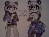 Xin-Jing the AI Panda (The Newest Secretary) by MakiArts - panda, character sheet, secretary, ai, sonic oc, genderfluid, xin-jing the ai