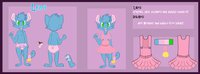 pink crayon 2.0!  by lepkitty - babyfur, diaper, cub, cat, boy, feline, kitten, kitty, male, purple, dress, pink, leppy, boi, kitteh, reffsheet, tail bell, skirt-alls