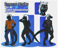 Syralth reference for MadFluffball by hessonite - dragon, male, commission, reference