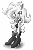 Random sketch by RachelLuvsCupcakes - female, oc, sonic fan character