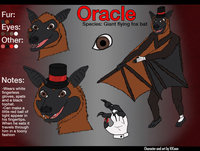 Oracle ref by VJCoon - fox, cute, male, magic, bat, magician, toony, magical, sheet, ref, reference, simple, flying fox, oracle, flying-fox, giant flying fox bat, flying-fox-bat, experimental-ref