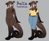 Isabella (Bella) Binturong by honeypup - female, binturong, reference, bella