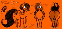 Character Reference - Saliant Sunbreeze by GrayscaleRain - female, reference sheet, pegasus, saliant sunbreeze