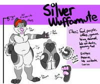 SilverWuffamute Ref Sheet 2015 by silverwuffamute - male, fat, wuffamute
