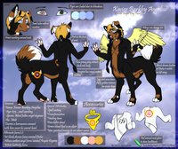 Ref Sheet by XBA - dog, reference sheet, taur, mutt, no sex, cybernetics, neutered