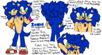 SiTM: Sonic the Hedgehog Ref Sheet by HeartinaRosebud - boy, male, anthro, hedgehog, multifurry, sonic, siamese twins, anthropomorphic, sonic the hedgehog, mobian, alternate universe, redesign, two heads, multifur, two-headed, twin brothers, conjoined twins, two headed