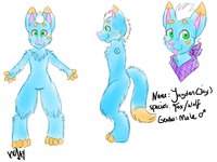 Jayden the Folf Refsheet by ChiyoJay - male, folf, refsheet, foxwolfie