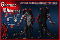 Comm: Ghormac Ref Sheet by PenMark - male, commission, reference sheet, character sheet, black, tribal, clean, snake, commissions, tattoo, reptile, robotic, cyborg, cobra, cybernetic, cybernetics, sfw, referencesheet, character design, clean art, penmark, richardhaigh, richardah, richard haigh