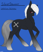 character Silver spanner (art backlash91) by Orkekum - male, feral, pony, earth pony