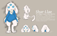 Shar-Llae sheet (clean vers) by AvaBun - bunny, female, alien, bottomless, three-eyed