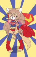 {CHW 1/3} Super Girl! by HeartsSpine - cute, girl, sonic, super, paypal, mobian, comissions