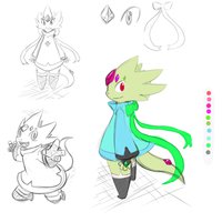 Nori my adoptable by eeveefan - dragon, cute, male, teen, ribbon, lizard, gems, gem, gemstone, male/solo, gemstones, eeveefan