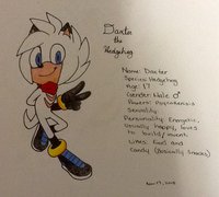 Daxter the Hedgehog by AsunderCat - male, hedgehog