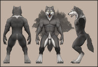 Vargore Werewolf Ref Sheet by Vargore - wolf, male, reference sheet, werewolf