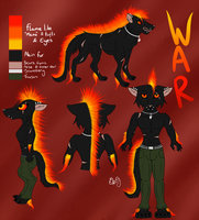 Wolves of the apocalypse - WAR reference by CrystalWolfDarkness - wolf, male, war, apocalypse