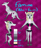 Wolves of the apocalypse - FAMINE reference by CrystalWolfDarkness - female, wolf, apocalypse, skinny, famine, anorexic