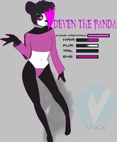 Deven the Panda Reference Sheet by Daenordus - male