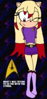 Captain Prisma by SprunkiBabies - female, hedgehog, star trek, star fleet