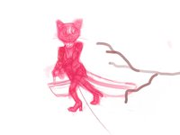 Dulcinea sketch by DismalDon - cat, female, puss in boots