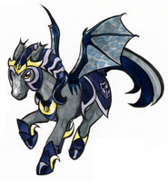 Lunar Guard Icarus (Bio) by ShujinTribble - male, mlp, mlp:fim, mlp fim, mlpfim, bat pony, batpony, thestral