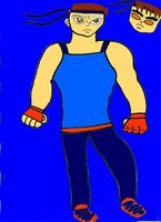 Riley Hoshi by SnowyJeleciaHusky - male, human, oc, martial arts, bandana, headband, sly cooper, street fighter, snowy husky, game heroes, next-generation, riley hoshi, hachimaki