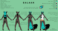 Balaan Reference Sheet by Ereshkigal234 - female, bisexual, collar, stoic, dominated, nebelung cat mix, overtly sexual