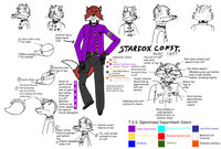 Starfox Construction Sheet by Halpthiuian - fox, male, starfox, reference, construction, halpthiuian, tss