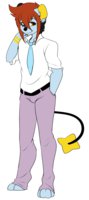 Richard by Freezepop88 - feline, male, lion, pokemon, original, anthro, character, oc, anthropomorphic, original character, luxio, originalcharacter