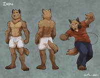 Inpu CHARACTER REFERENCE Sheet by wfa by Inpu - wolf, male, sheet