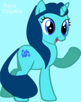 Mlp: Aqua Dolphin by SnowyJeleciaHusky - female, unicorn, my little pony friendship is magic, oc pony, aqua dolphin
