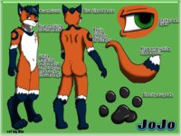 JoJo Ref by JoJoJoshua - fox, male, vulpine