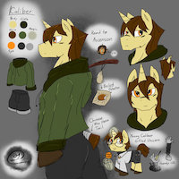 Kaliber Char. Sheet by Rockarboom2013 - male, anthro, pony, unicorn, oc, fighter, mlp, caliber, original character, character reference, unicorn pony, oc pony, anthro pony