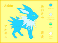 Aokin References by Duskfang - male, pokemon, jolteon, pokeball