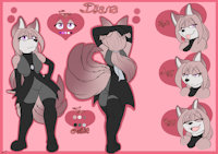 Diana Ref by DarkHedgie - female, sexy, milf, diana, wolfcat, super adorable, buisnesswoman, sixtails