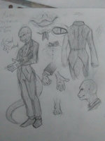 Manu Serpercus by SoulCentinel - male, character sheet, snake, suit, gentleman, pencil, traditional, oc, traditional art