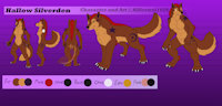 Hallow Silverden Character Sheet  by Killerwolf1020 - female, wolf, canine, werewolf, vampire, character, sheet, hallow, she-wolf, werepyer, silverden