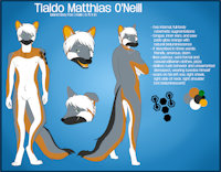 Tialdo Reference (SFW-ish) by Tialdo - fox, male, smile, maned wolf, posing, male solo, featureless groin, island grey fox, lazy ear